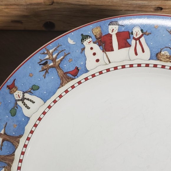 Snowman by Debbie Mumm - Sakura Dinner Plate - Picture 2 of 3